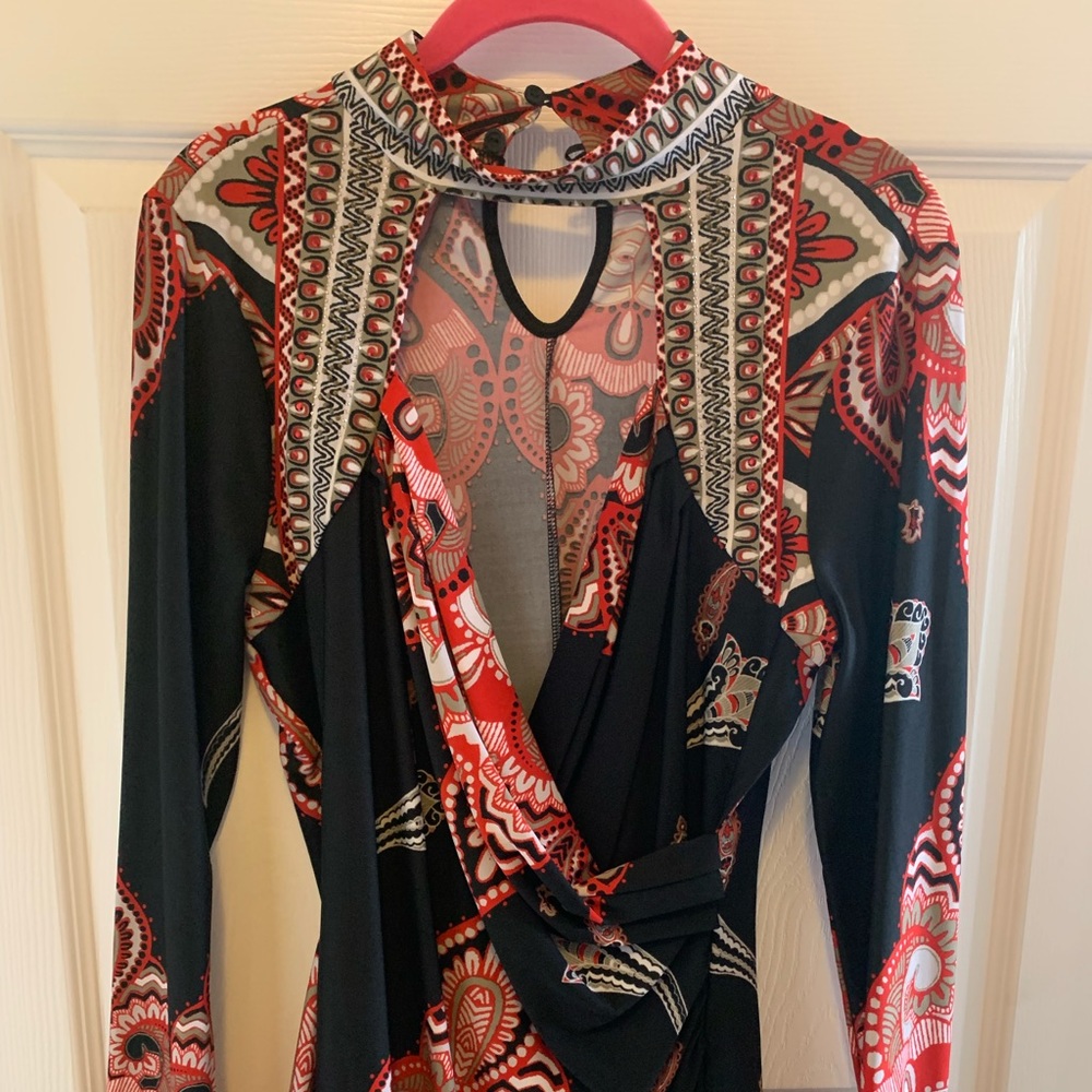 Womens multi color tunic blouse - Picture 2 of 3